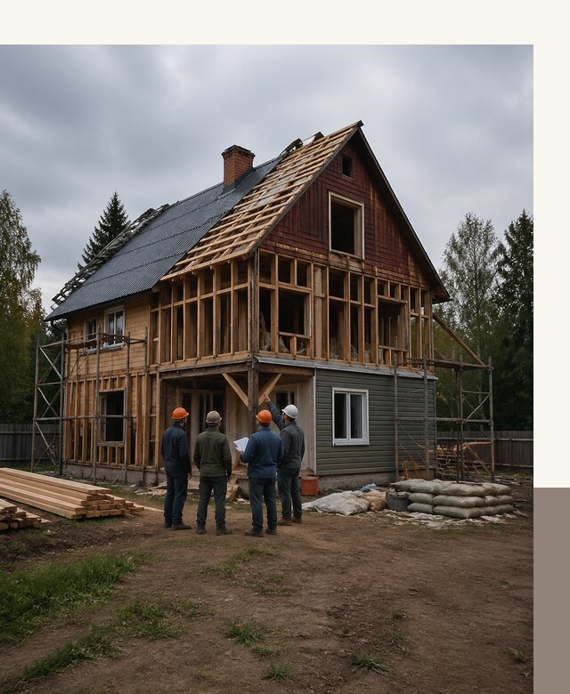 Реконструкция дачного дома в Железногорске под ключ с проектом